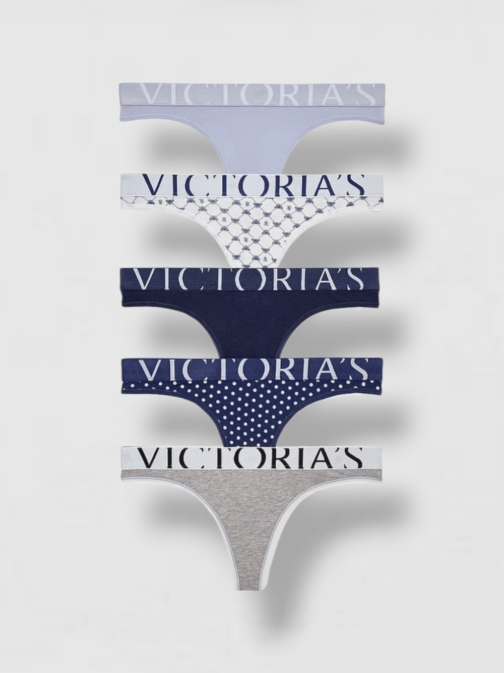 Victoria’s Secret 5pk Thong Panties Lot of 5 XL New